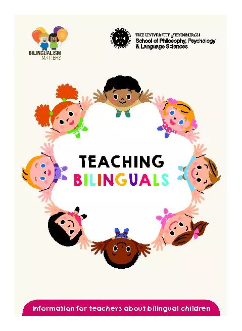 Information for teachers about bilingual children