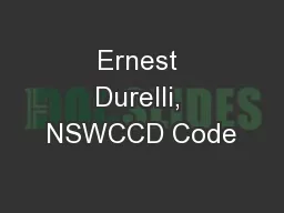 Ernest Durelli, NSWCCD Code