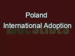 Poland International Adoption