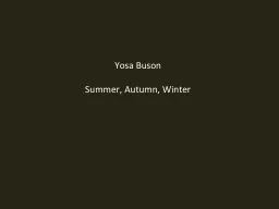 Yosa Buson