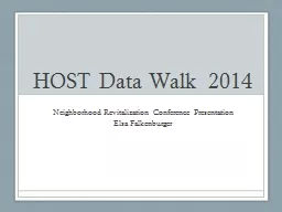 HOST Data Walk  2014