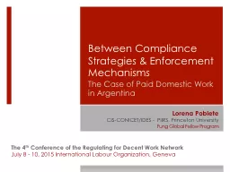 Between Compliance Strategies & Enforcement Mechanisms