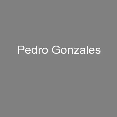 Pedro Gonzales