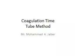 Coagulation Time