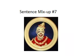 Sentence Mix-up #7