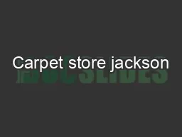 Carpet store jackson