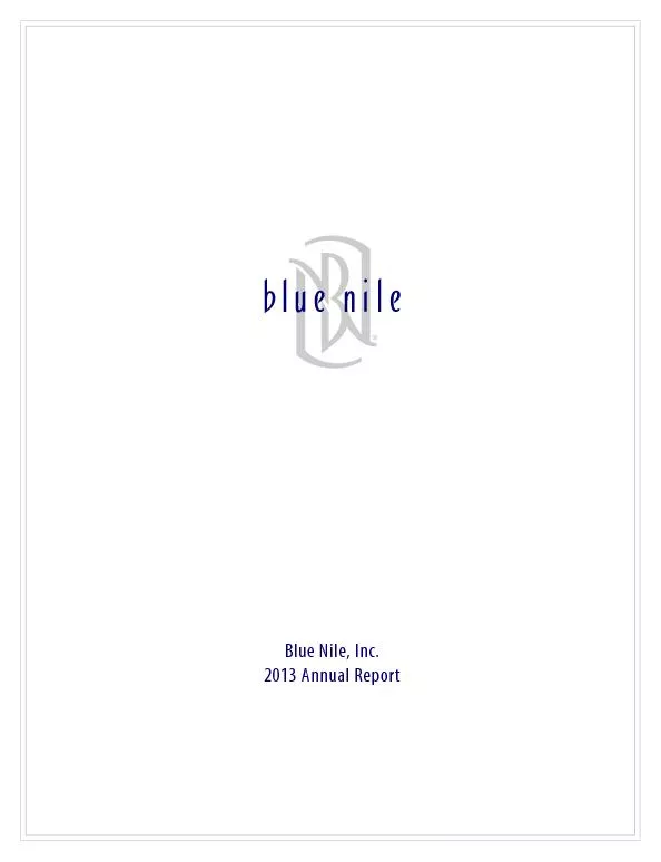 Blue Nile, Inc. Annual Report