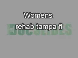 Womens rehab tampa fl