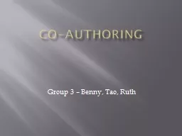 Co-authoring