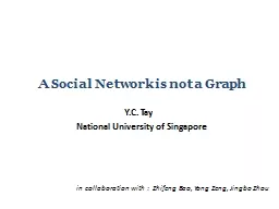A Social Network is not a Graph
