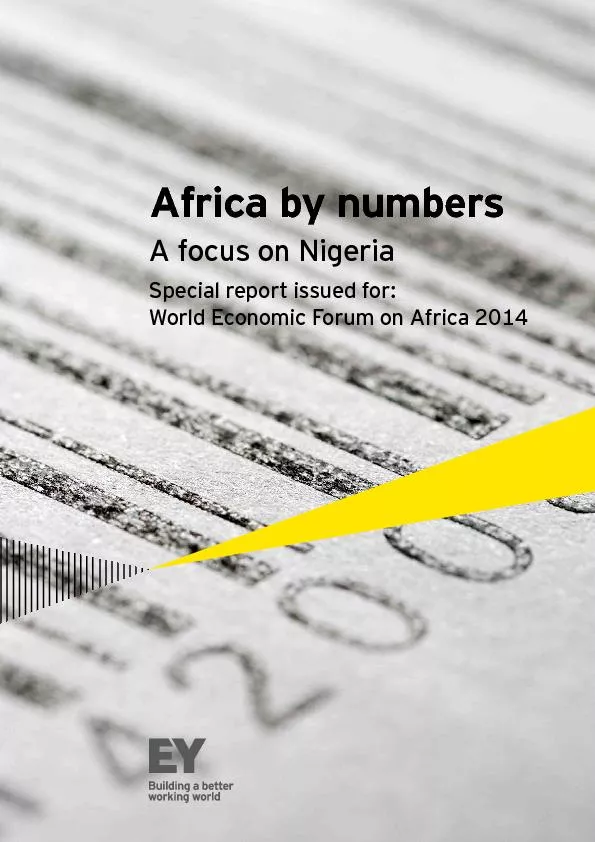 Africa by numbersA focus on NigeriaSpecial report issued for:World Eco