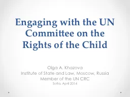 Engaging with the UN Committee on the Rights of the Child