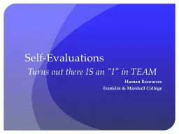 Self-Evaluations