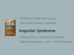 COSWL/COSIAC Workshop