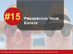 Preserving Your Estate