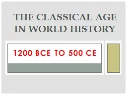 1200 BCE TO 500 CE