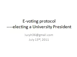 E-voting protocol