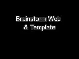 Brainstorm Web & Template
