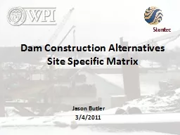Dam Construction Alternatives