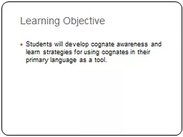 Learning Objective