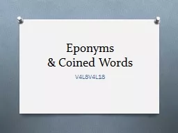 Eponyms