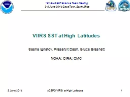 VIIRS SST at High Latitudes