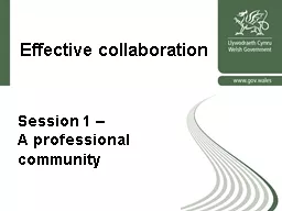 Effective collaboration