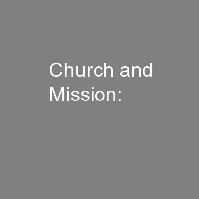Church and Mission: