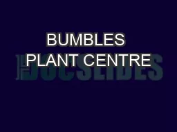 BUMBLES PLANT CENTRE