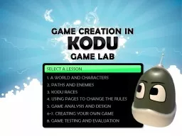 GAME CREATION IN
