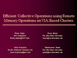 Efficient Collective Operations using Remote Memory Operati