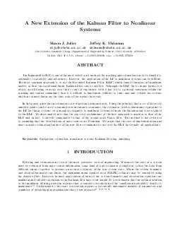 New Extension of the Kalman Filter to Nonlinear Systems Simon J