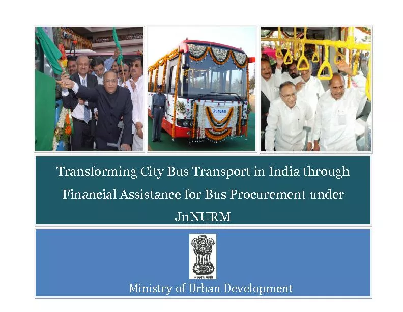 Transforming City Bus Transport in India through