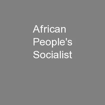 African People's Socialist