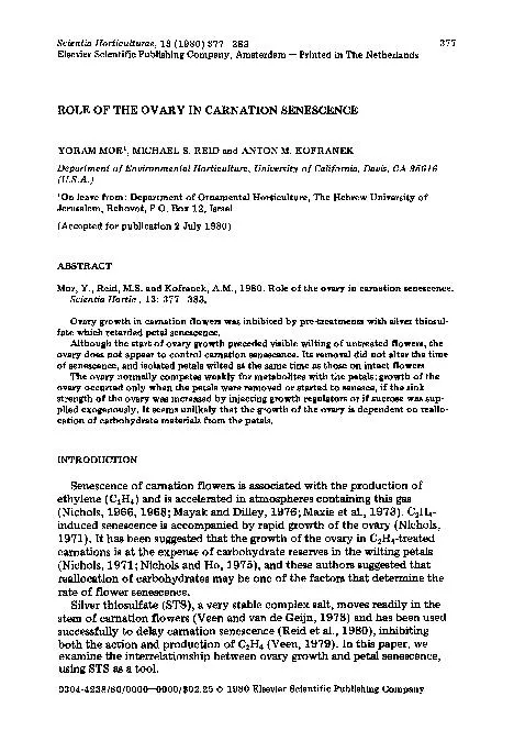 Horticulturae, (1980) 377--383 377 Elsevier Scientific Publishing Comp
