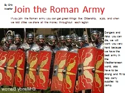 Join the Roman Army