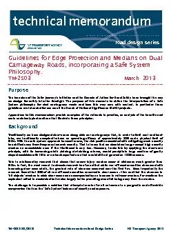 Technical Memorandum: Road Design SeriesNZ Transport Agency