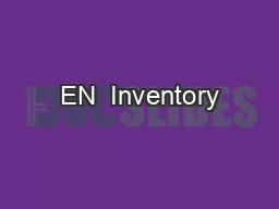 EN  Inventory