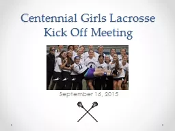 Centennial Girls Lacrosse Kick Off Meeting