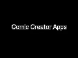 Comic Creator Apps