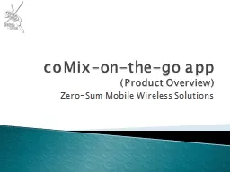 coMix-on-the-go app