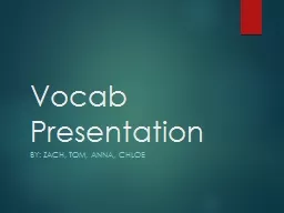 Vocab Presentation
