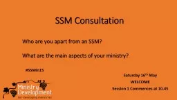 SSM Consultation