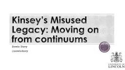 Kinsey’s Misused Legacy: Moving on from continuums