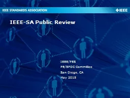 IEEE-SA Public Review