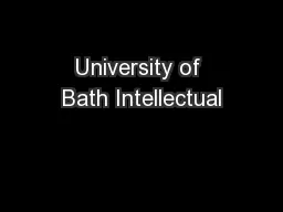 University of Bath Intellectual