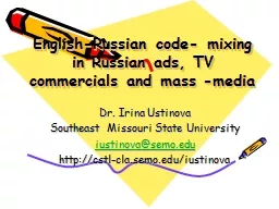 English-Russian code- mixing in