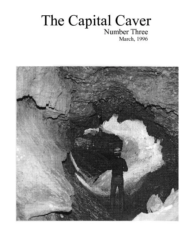 The Capital Caver is published by the Texas Cave Management Associatio