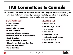 IAB Committees & Councils