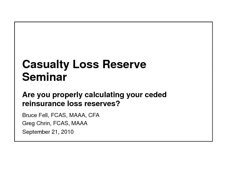 CasualtyLossReserve